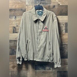 Vintage Active Men’s Brown Ohio State Buckeyes Full Zip Lined Jacket Size XL